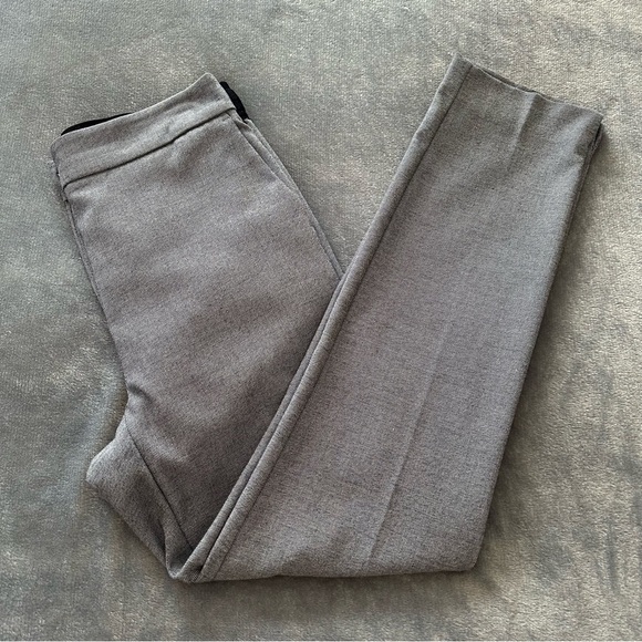 ZARA Blue Pattern Slim Leg Classic Trouser Pants - Picture 10 of 11